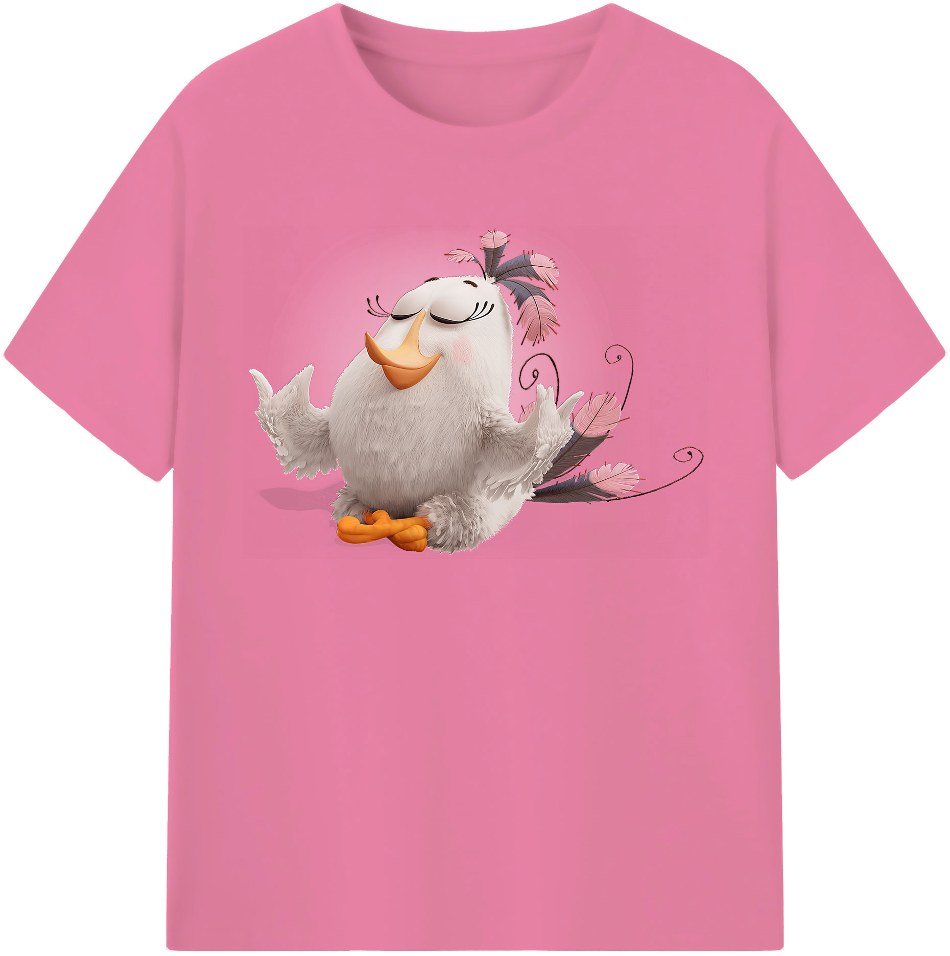 （画像用） Angry Birds アングリーバード 綿100％半袖Tシャツ（フロントプリント）